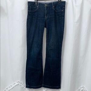 Women’s Gap Dark Denim Long & Lean Jeans Size 28/6R EUC